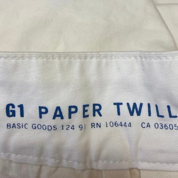 G1 Goods Paper Twill Women's White High Waist Straight Pencil Denim Jean Skirt 2 - Picture 4 of 5